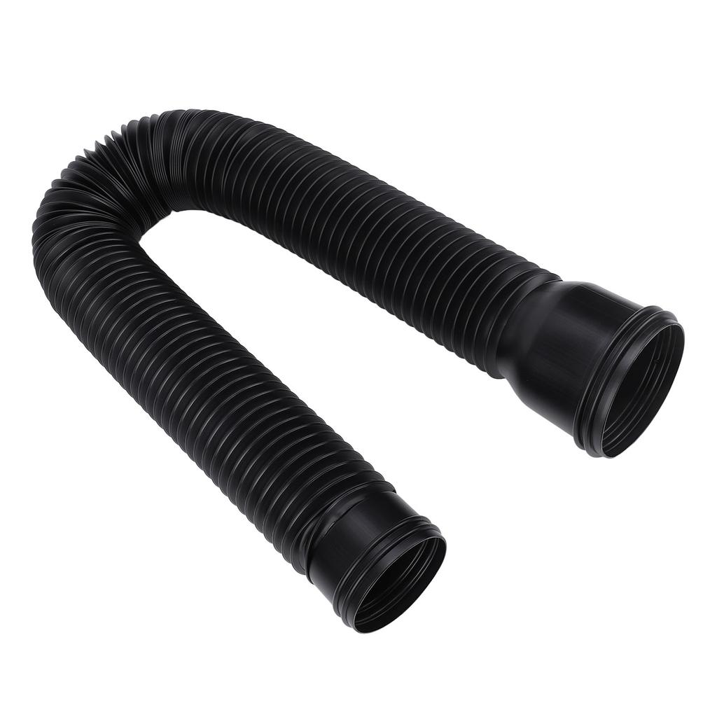 Rain Gutter Downspout Extension Flexible PE Extendable Drain Away Extender for Outdoor Villa Round Black