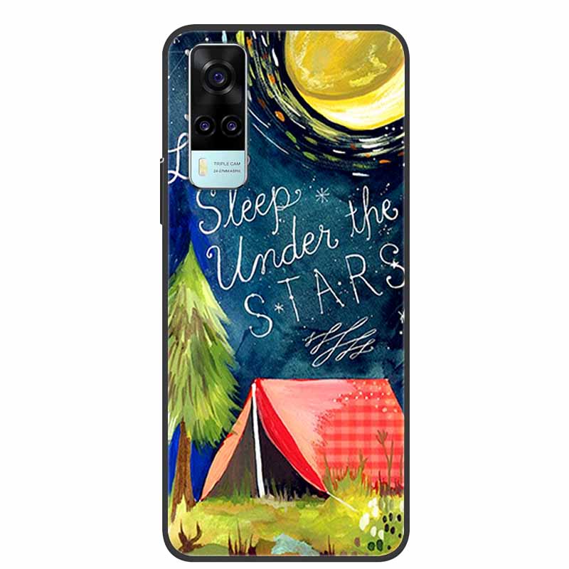 For vivo Y31 2021 Case Shockproof Soft silicone TPU Back Cover For Vivo Y53S 4G Y31 2021 Y 31 Case V2036 Phone Case Cute Cartoon