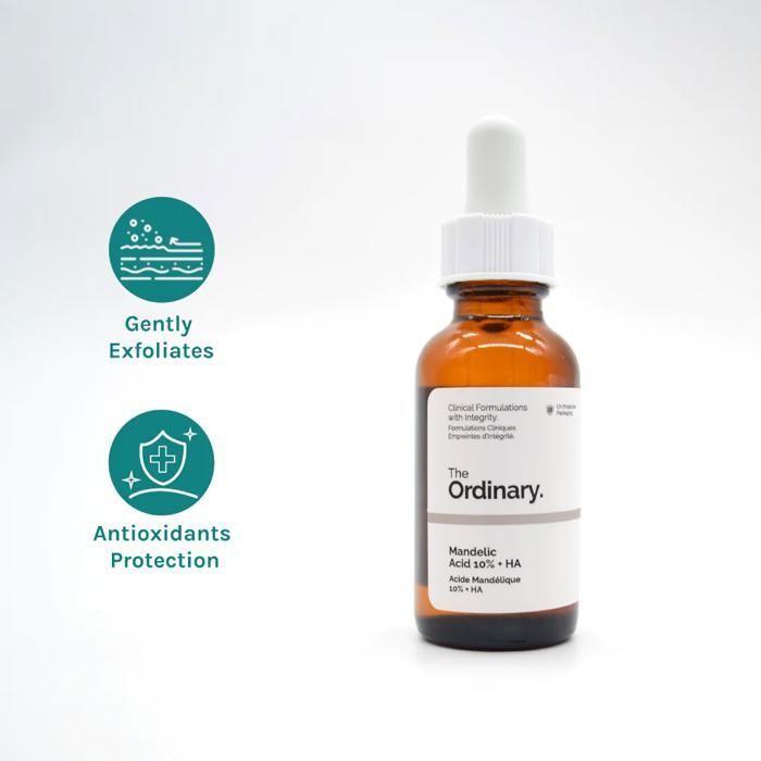 SERUM - THE ORDINARY - Acide Mandelique 10% + HA - Peeling doux - Peaux sensibles - 30 ml