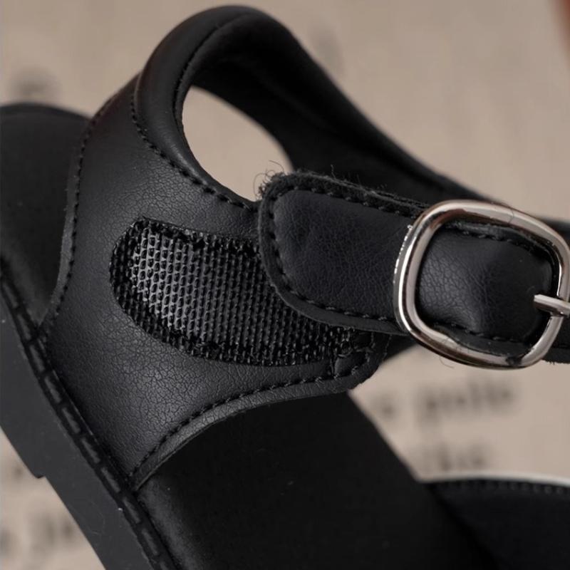 Fashion girls' sandals summer new girls' Roman sandals soft soled girl flat shoes anti slip girls' shoe retro child sandals shoe