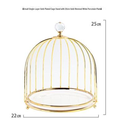 Elegant Single-Tier Birdcage Dessert Stand