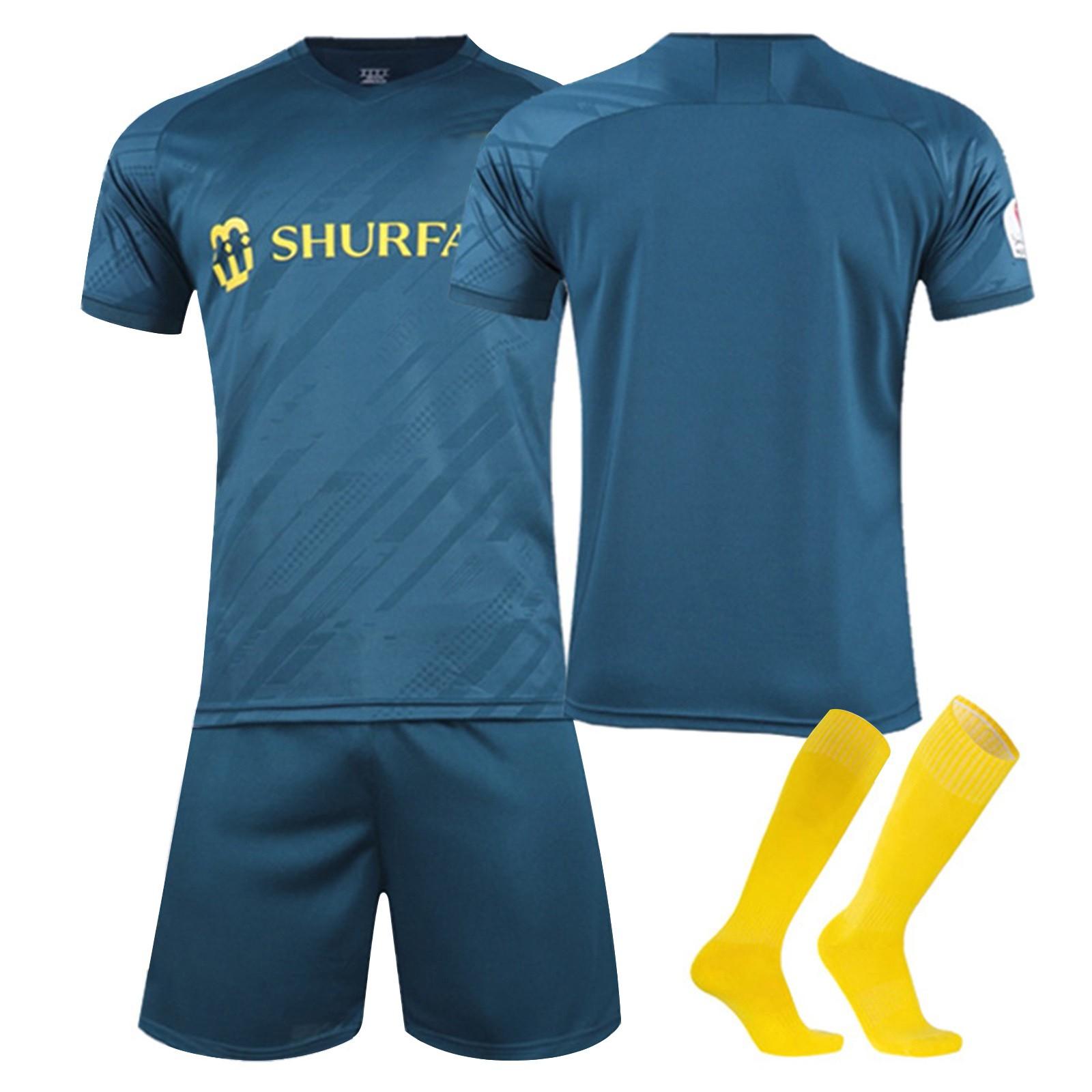 

2223 Выездная футболка футбольного клуба Аль-Наср, комплект детского тренировочного футбольного костюма 28