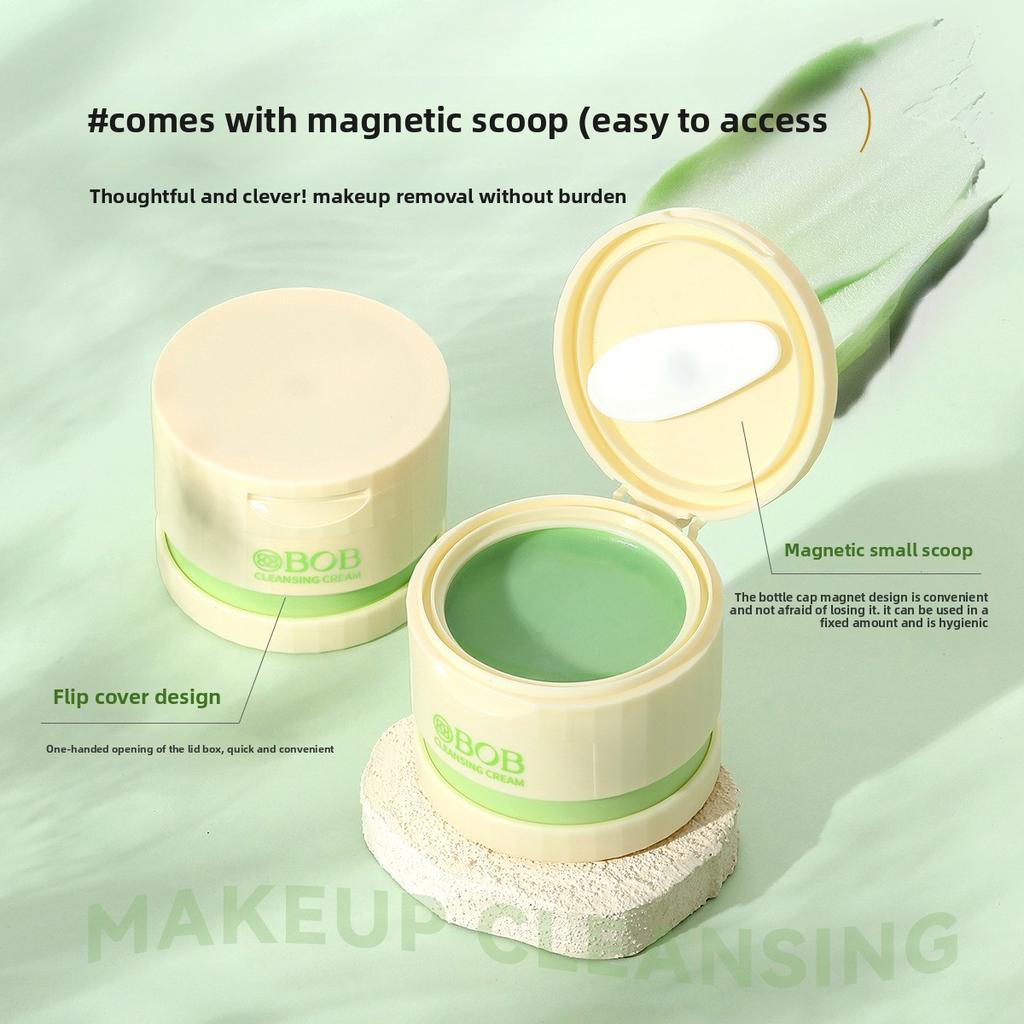 BOB Avocado Cleansing Makeup Remover Gentle Non-irritating Refreshing Soft Face Eye Lips Deep Cleansing Makeup Remover Woman