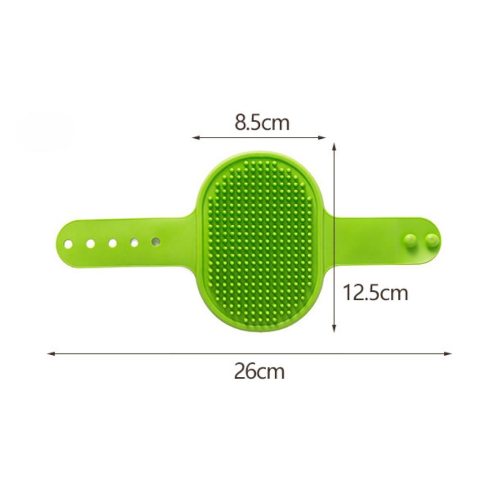 Rubber Self-Grooming Cat Scratcher - Wall & Table Leg Mountable, Flexible Bristles, Non-Electric Pet Massage & Fur Removal Tool