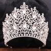 DIEZI New Arrival Princess Big Crystal Crown For Women Wedding Bridal Bride Luxury Elegant Queen Tiara Crown Hair Accessories