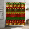 Unique African-Inspired Bathroom Decor Shower Curtain With Geometric Patterns Perfect For Your Home'S Ethnic Touch!