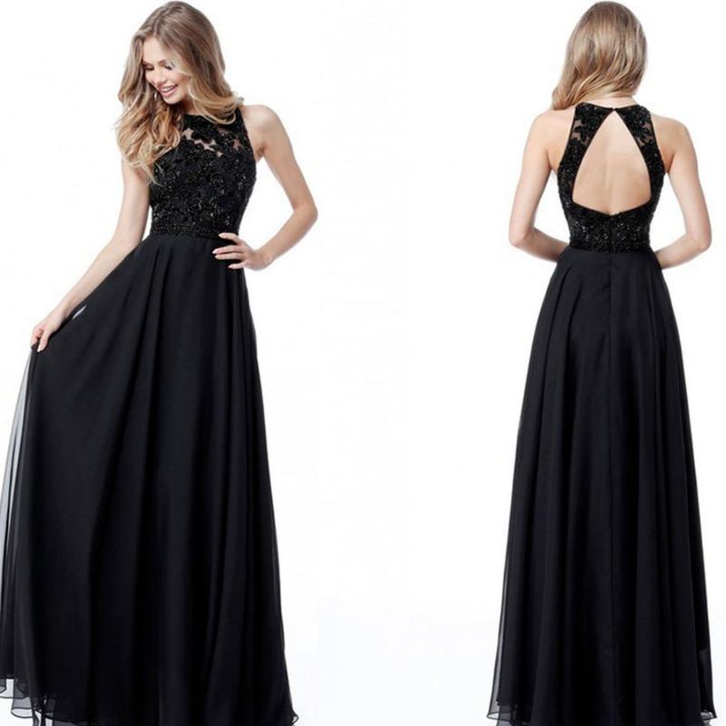 Abiti da sera da donna, abiti in chiffon molto venduti