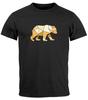 Men's 100% Cotton T-shirt Mens Tees Top Bear Print Graphic Outdoor Polygon Motifs Prin100% Cotton T-shirt Mens Tees Top Nature-