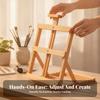 Tabletop Easel with Adjustable Frame Sturdy Beech Wood Foldable for Studio