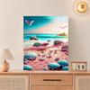 Rámové malování podle čísel Sady pro dospělé Plážová krajina Barvení akrylovými barvami podle čísel Kutilské výrobky pro domácí nástěnné umění 40x50