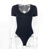Women's Sexy V-Neck Short Sleeve Bodysuit - Summer 2025 Collection