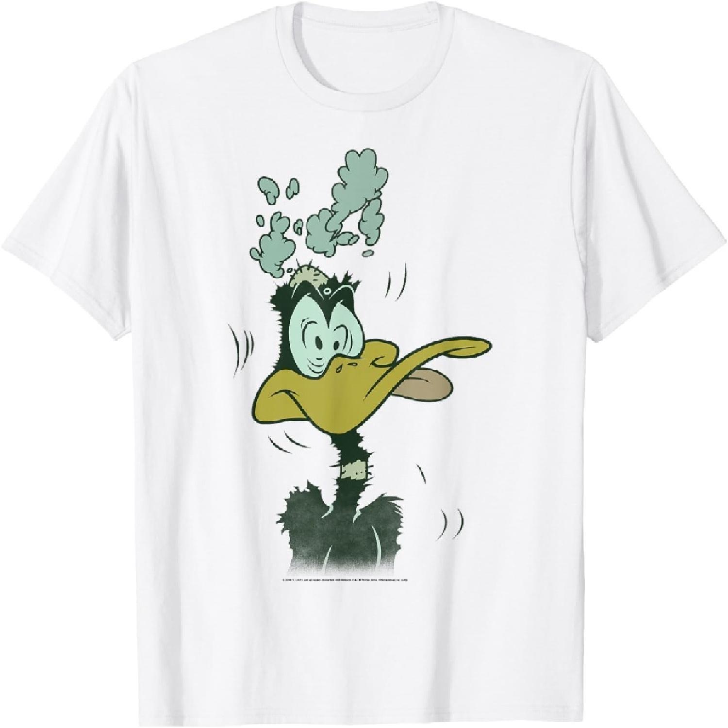 Looney Tunes Daffy Duck Explosion Portrait T-Shirt S