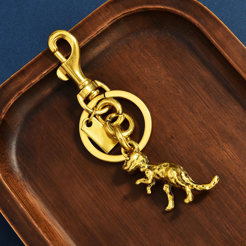 3D Lucky Cat & Dinosaur Metal Keychain - Promotional Gift Keyring Pendant