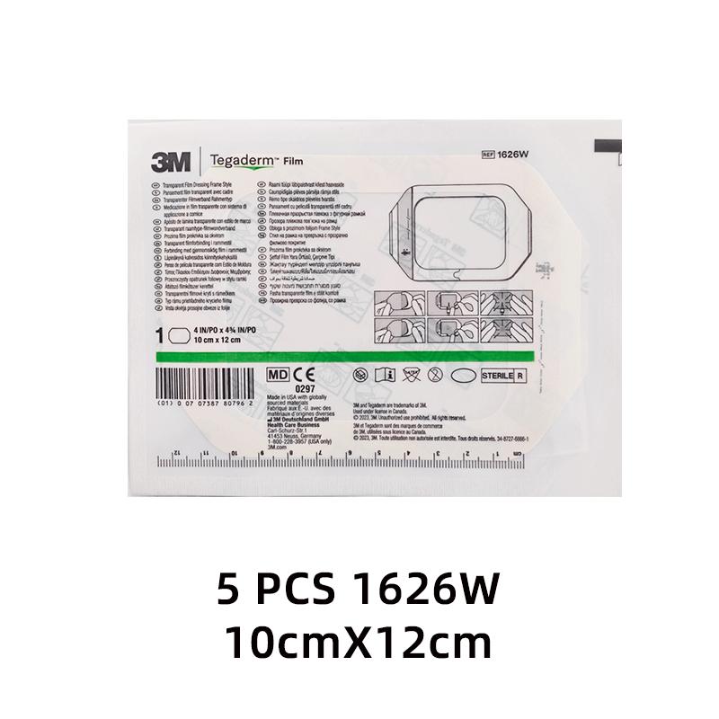 3M Tegaderm 1624W/1626W Průhledný filmový obvaz Pooperační lepicí náplasti Sprchový nebo IV štít Tetování 6x7/10x12cm