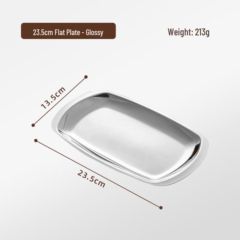 ZISIZ Multipurpose 3-Compartment Rectangular Serving Plate