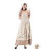 Halloween costume medieval court style lace nun ghost bride vintage dress carnival horror dress