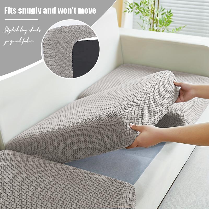 Elastic Twill Sofa Cushion Cover Removable Couch Seat Covers Universal Furniture Protector For Home Lounge All Season 1Pc