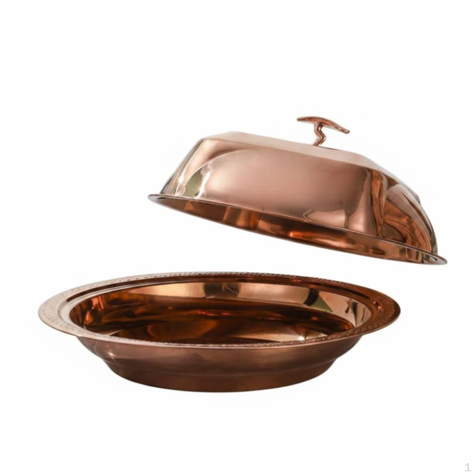3 Pieces Round Serving Dome Cover
