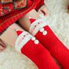 Socks Women'S Japanese Cartoon Animation Women'S Sleep Socks Coral Fleece Socks Thickened Warm Knee Socks Christmas Socks Wholesale
