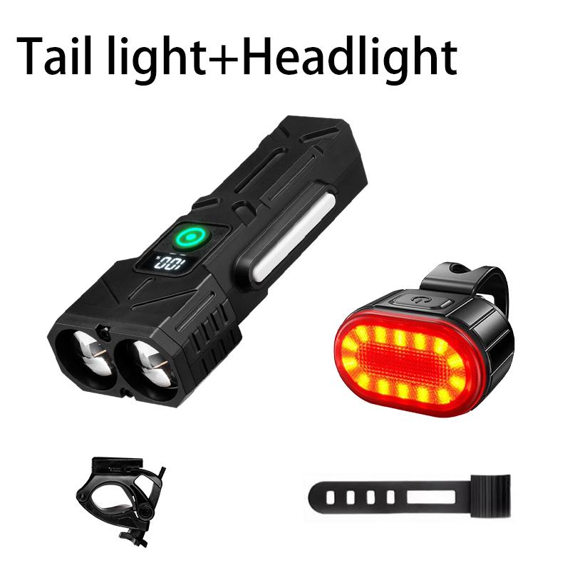 High Lumen Bicycle Front Light,Rechargeable Bike Headlight for Night Riding,Waterproof LED Cycling Light for Mountain Road Bike