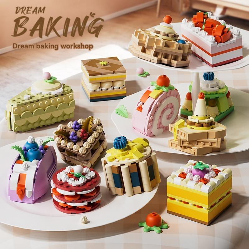 Toylinx Cute Dessert Toys Model Building Blocks 12 Types Plastic Cake Blocks Toys Girls Birthday Gift For Boys Girls And Friends