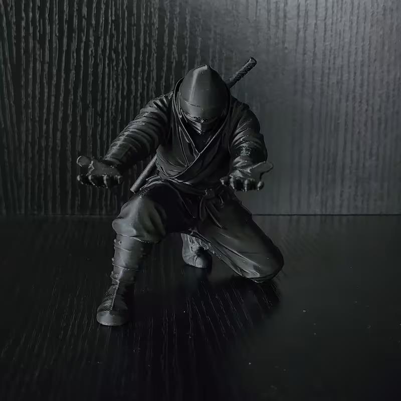 1pcs 3D Printed Ninja Pen Holder, Non-Slip Desk Organizer, Space-Saving Gift for Office/Home