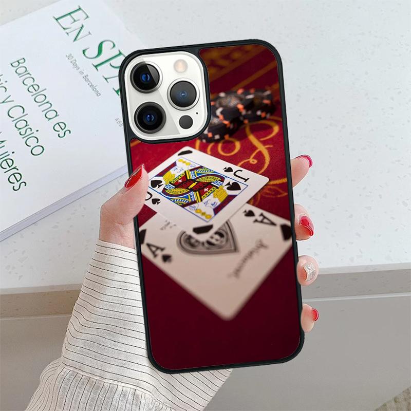 Poker Casino Art Pattern Phone Case Cover For iPhone 17 Air 15 16 16e 14 13 Pro Max Coque 12 11 Pro Max For Apple PLUS Fundas