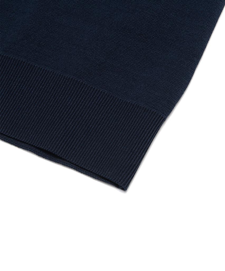 BROOKS BROTHERS 24Ss Mercerized Cotton 100% Polo Sweater (Navy) (Bbwtmb0005Qes)