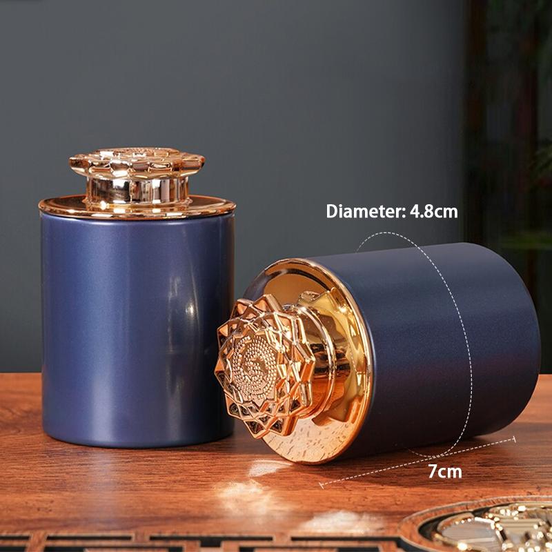 1Pc Creative Mini Empty Tea Tin Can Household Tea Sealed Jar Portable Travel Small Tea Box Metal Storage Can
