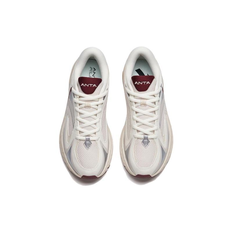 Anta AT952 Slip Resistant, Abrasion Resistant, Breathable, Lightweight Low top Casual Running Shoes Women's Mud Gray Sneakers 922235597-3