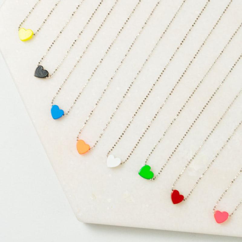Lanterna Vivian Heart Necklace (8colors)