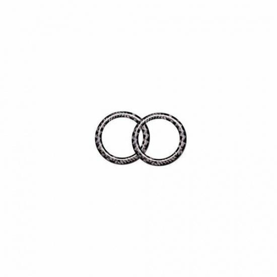 Real Carbon Fiber Dashboard Side Outlet Vent 2009-15 Cover Trim For Benz E-Class