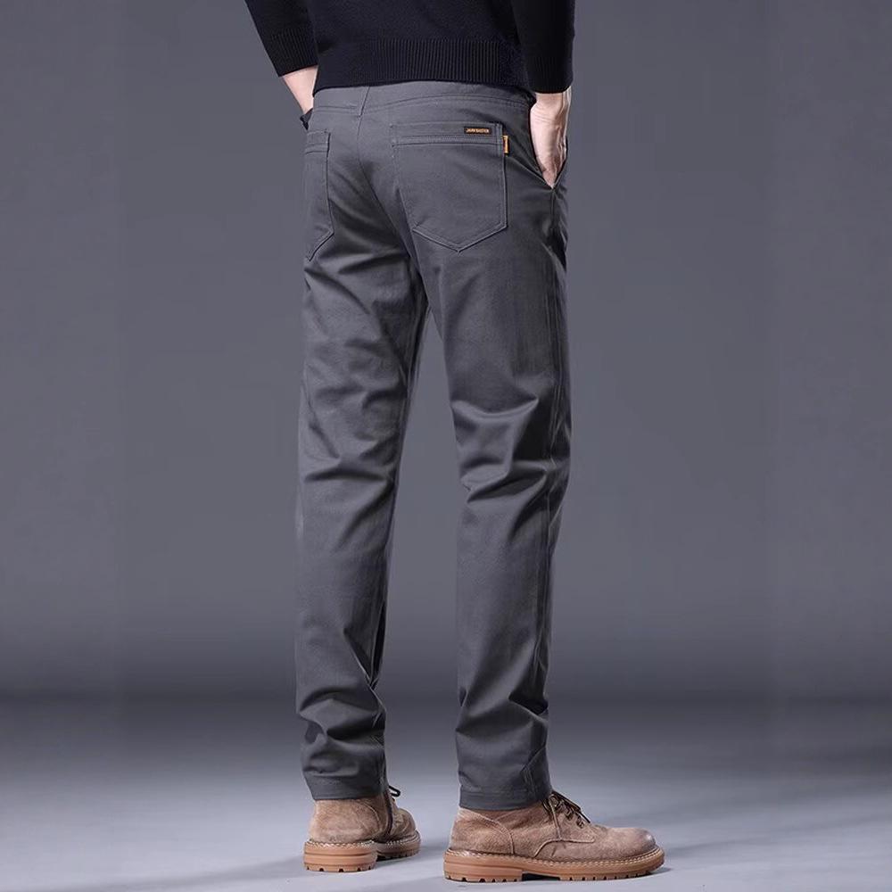 Light Casual Pants Men's Autumn New Straight Casual Pants High-end Slim-fitting Men's Casual Pants
