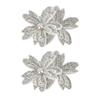 1Pairs Sparkling Flower Brooch Fabrics DIY Craft Rose Brooch Fabrics  Headband Accessories Fabrics