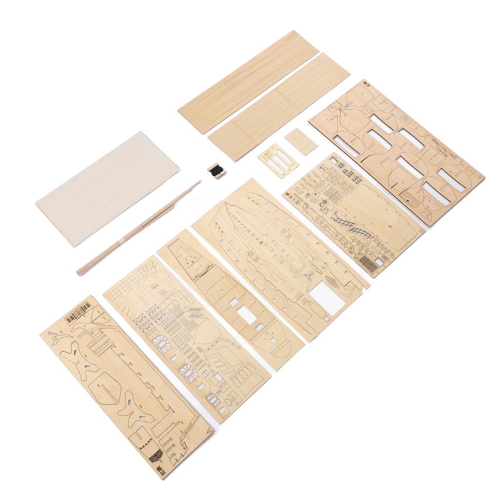 1: Kit Model Velier din Lemn 130 pentru Adulți Îmbunătățiți Abilitatea Practică Puzzle Model Navă din Lemn DIY