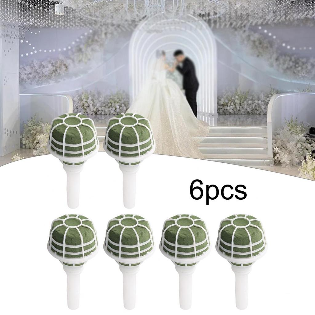 8cm Handle Flower Holder Accessories Green High Quality