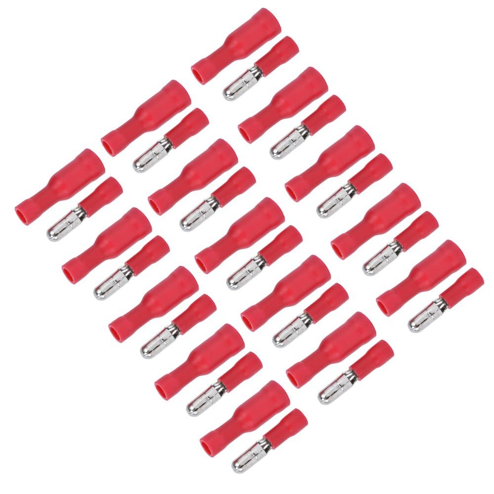 50 Pairs Quick Crimp Insulated Wire Terminals 22-16 AWG Crimp Connectors Wire Joint