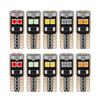 10PCS T10 W5W 3030 6smd Super Bright LED Car Parking Lights WY5W Auto Wedge Turn Side Bulbs Canbus No Error White Red Yellow Bulbs 7