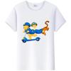 Y2K Tshirt Kawaii Tops Unisex Cartoon Winnie The Pooh Tigger Friends Graphic t-shirt Summer Blouses White Tees