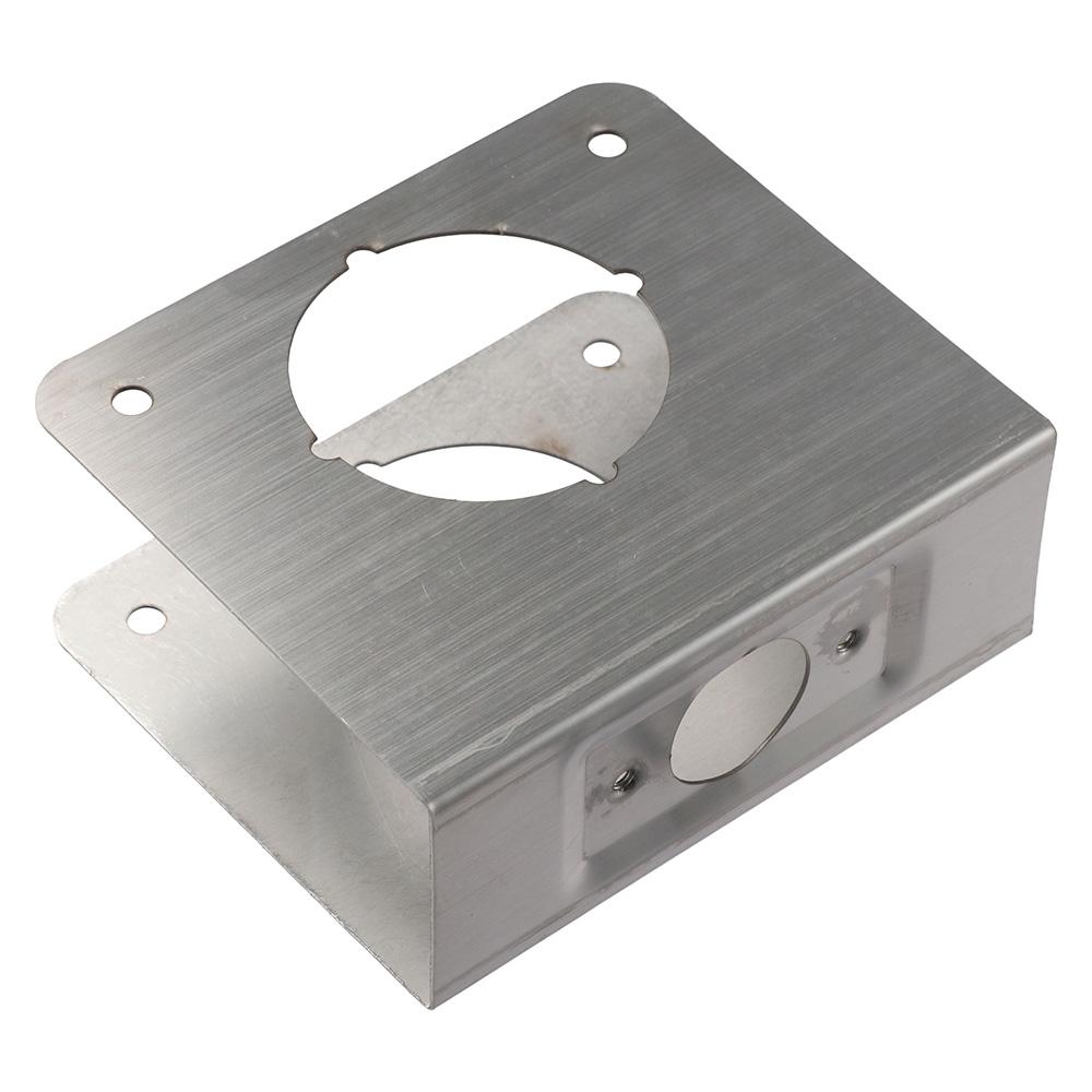 Silver Door Reinforce Single Bore Hole Reinforcement Board Precise Door Lock Plate Home Door