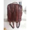 Genuine Leather Brown Backpack Rucksack New Travel Bag For Men's and Women'