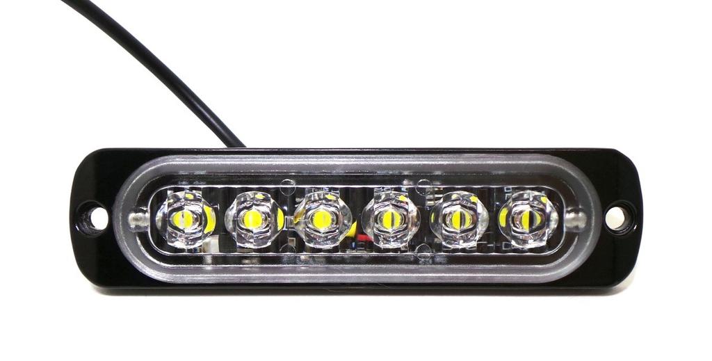 Reverse Light Lamp 6 LED 12V-24V, White, Off-Road