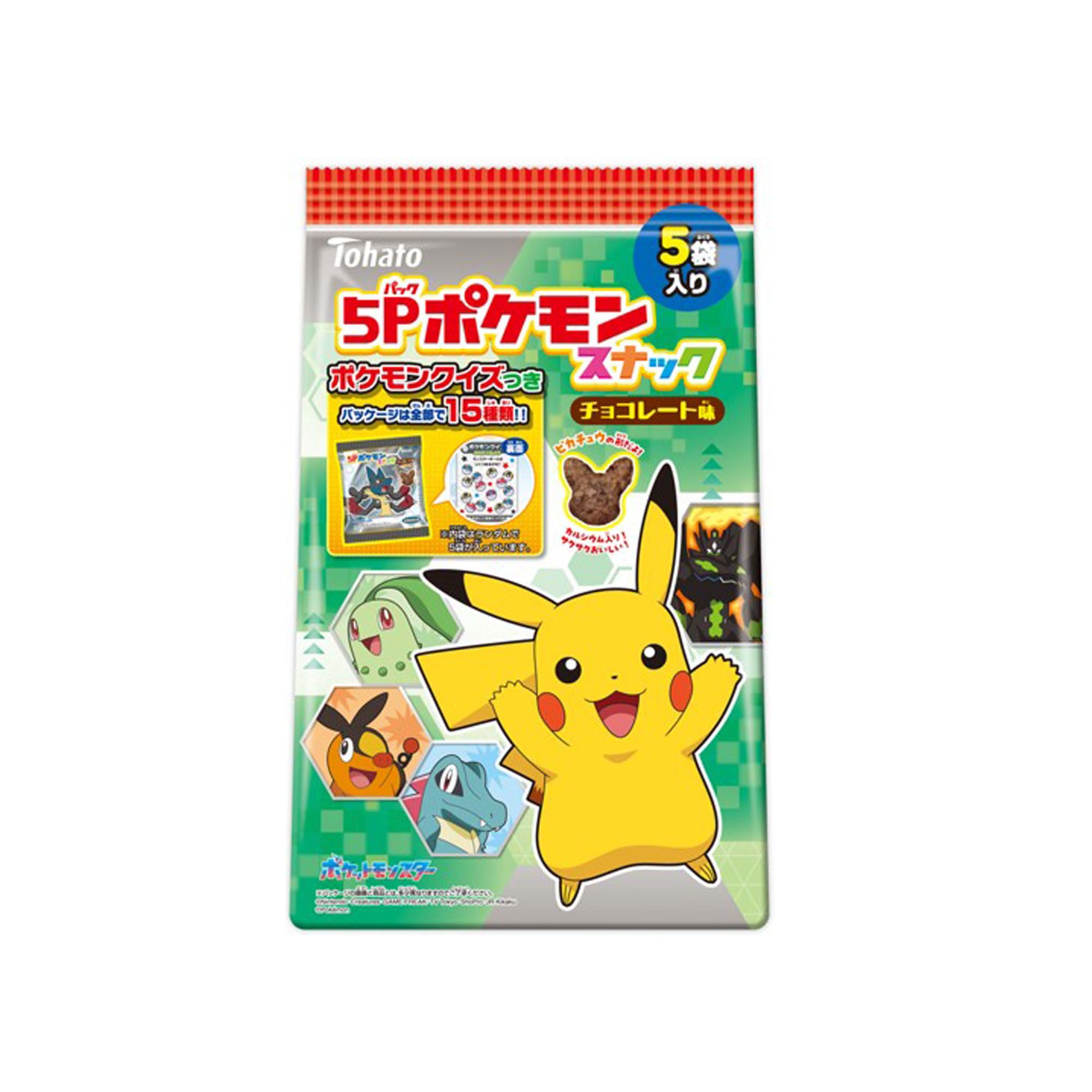 Tohato 5P Pokemon Snack Chocolate Flavor 70g
