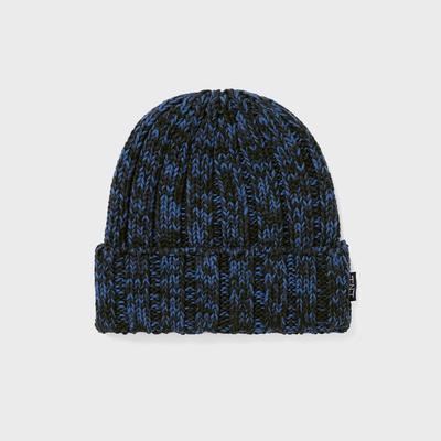 ThIs Is Never That Multicolor Knit Beanie Blue