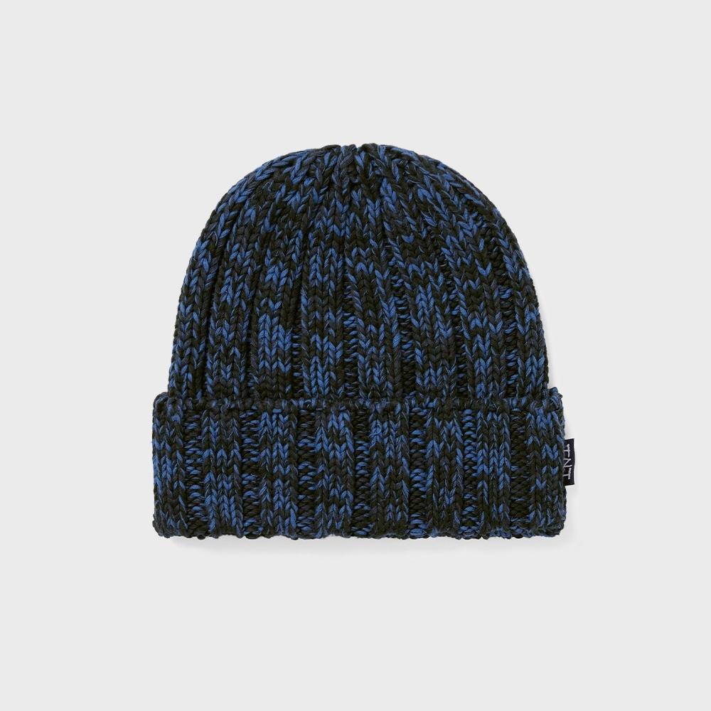 Эта Многоцветная Вязаная Шапка-Бини Синяя F