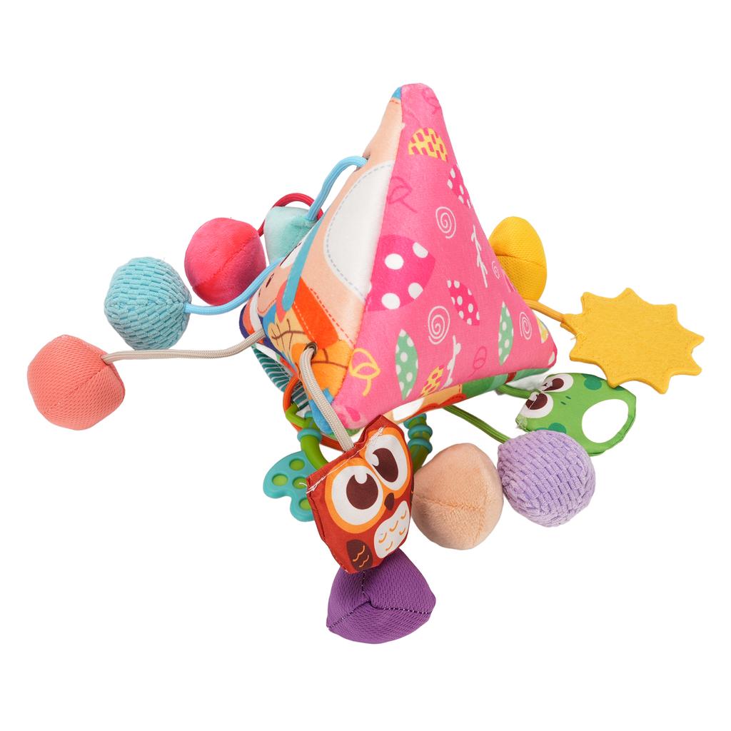 Baby Stroller Hanging Toy Detachable Soft Cloth Sensory Hand Grab Ball Infant Car Seat Toy