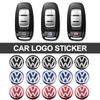 Pour Volkswagen Autocollant d'Emblème en Aluminium pour Clé de Voiture à Télécommande 14mm Pour Volkswagen GTI Golf Polo Passat Tiguan Touareg Magotan T-RO