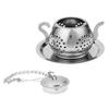 Te-infuser Rostfritt stål Te-sil Filter Söt Mini Tekanna Form Te-boll Infuser Löst Blad Kryddväxt Diffusor Te-tillbehör