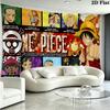 Japanese Anime Pirate Wall Tapestry Aesthetic Wall Hanging Printed Fabric Blanket Decorative Tapestries for Bedroom Living Room Home Decor