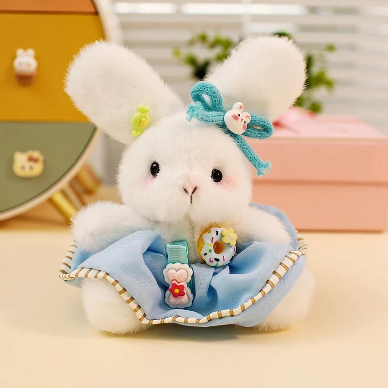 Good Quality Bear Rabbit Plush Toys Pendants Lovely Baby Animal Kawaii Car Interior Keychain Sweet Gift To Girls